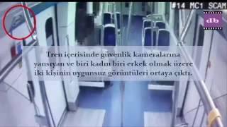 İZMİR İZBAN TRENİNDE İLİŞKİYE GİRDİLER !