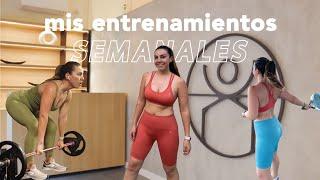 UNA SEMANA ENTRENANDO | entrenamiento de fuerza | rutina 4 días & cardio