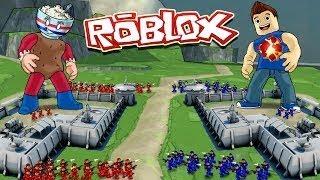 Roblox Movie | RED VS BLUE VS YELLOW VS GREEN BASE WARS! (Roblox Base Conquer)