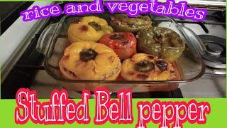 Stuffed Bell Pepper / Vegetables and Rice / Mashi Arabic Dish /Ate Kuh Tv