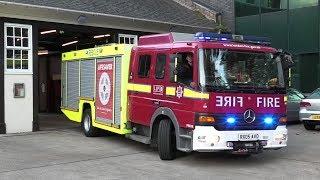 London Fire Brigade - Fire & Rescue Unit A236 Euston responding