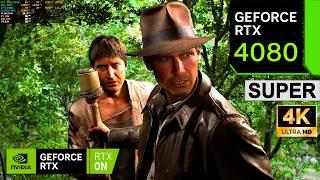 RTX 4080 SUPER 16GB + i7 14700K | Indiana Jones And The Great Circle ( 4K Supreme RTX ON / DLAA ON )