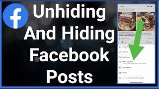 How To Hide & Unhide Facebook Posts From Timeline