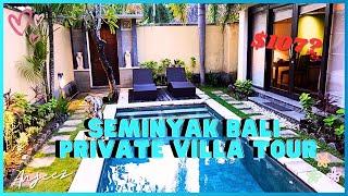 tour of the most beautiful private villa with pool in seminyak bali ️ ONLY $107/Night  | ANJEEZ