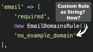 Laravel Custom Validation Rule: Assign Name?