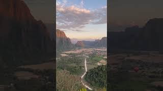  Nam Xay Viewpoint: A Spectacular Vista Above the Clouds! ️ #shorts #vangvieng #laosadventure