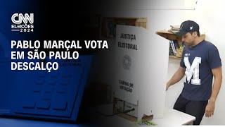 Pablo Marçal vota em São Paulo descalço | CNN ELEIÇÕES