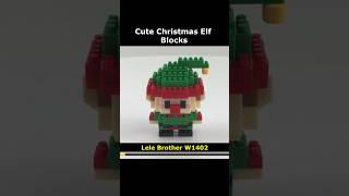 LeleBrother Christmas Elf W1402 Mini Blocks Preview #lego #brick #miniblock #nanoblock #block