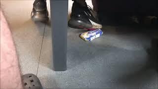 Girl in Nike Air Max 270 trample big Cheese #cheese #crushed