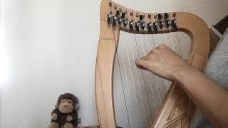 While Bagpipes Play from the Peasant Cantata, by J S Bach, 12 String Harp, 12 弦豎琴, Harp Solo