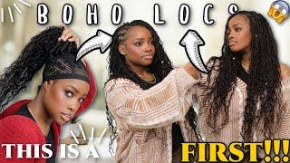 UNBELIEVABLE!! This is a FIRST! Human Hair Curl Boho Locs BRAIDLESS HACK!! | MARY K. BELLA