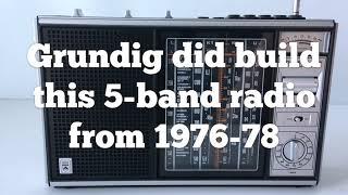 Grundig Concert-Boy 1500 Luxus (1976-78) - Full function demo + band scans (with captions!)