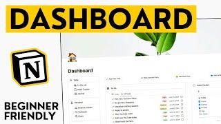 Build A HIGHLY PRODUCTIVE Notion Dashboard From Scratch - Beginner Notion Tutorial