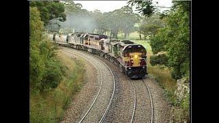 A spectacular variety of Australian locomotives operating in the Southern Highlands - March 2002