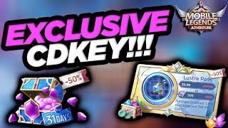 EXCLUSIVE CDKEY!!! 10,000 Redemptions in [Mobile Legends: Adventure]