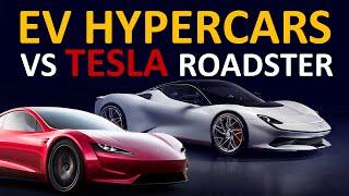 Tesla Roadster VS EV Hypercars: How Does the $200K Roadster Compare to $1+ Million EV Hypercars?