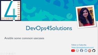 Ansible most common usecases -part 1