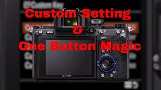 Sony a7iii, a7Riii, a7RIV, a1 Custom Settings & ONE button Magic!