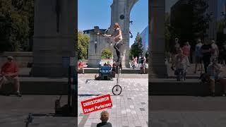 Insane fire-juggling skills in Christchurch CBD!