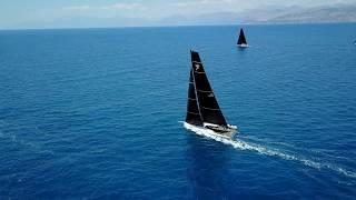 Aerial Video Maxi 72 class racing yachts Corfu Challenge  2017