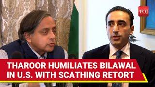Tharoor Crushes Bilawal's 'Lies' In US With Merciless Strike; ‘They Can’t Even Handle…’ | Watch