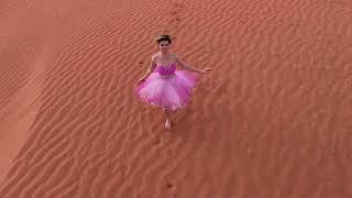 Kristy Jessica Dancing in the Dunes in a Pink Dress!