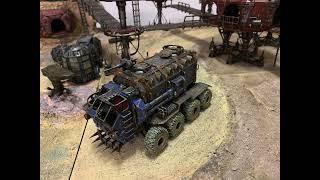 Necromunda Ash Wastes Terrain Table (with Ridgehauler)