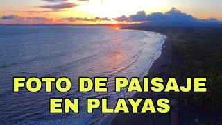 Sesión de FOTOGRAFÍA de PAISAJES y siluetas en Playa Los Olivos Chiriquí durante un ATARDECER