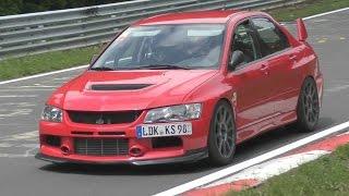 Mitsubishi Evo Nürburgring Compilation!