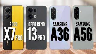 Poco X7 Pro vs Oppo Reno 13 Pro vs Samsung A36 vs Samsung A56 | Kemono Tech