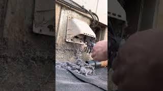 Satisfying dryer vent cleaning, 20 years of buildup, watch till the end!