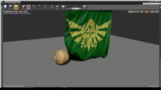 UE4 Cloth Simulation High Precision in Unreal Engine 4.16 NV Cloth solver