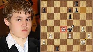 Brilliant Tal-Like Attack by 14 Year Old Magnus!