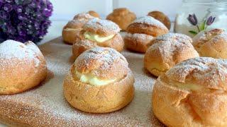 Cream Puffs Recipe at home // Choux Pastry