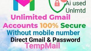 How to create Unlimited Gmail account use kese kre #gmail #gmailcreate #unlimitedgmail #tempmail