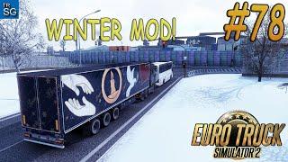 Euro Truck Simulator 2 - Delivering Gifts in the Snow - Winter Frosty Mod! #78