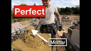 How to Make Perfect Mortar Every Time for Bricklayers (Hod Carriers Must Watch!!!)