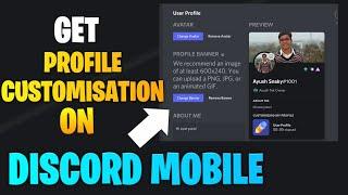 how to get PROFILE CUSTOMISATION on discord mobile | how to get profile banner on discord mobile