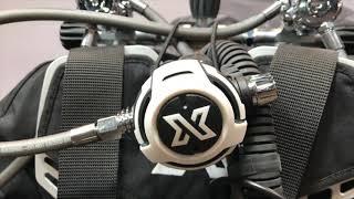 XDEEP NX700 LS200 Backmount Sidemount Scuba Diving Regulator - TecDiveGear.com