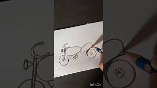 Blluet Drawing.#satisfying #creative #youtube #bike #92 home drawing.