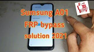 Samsung A01(A015) BYPASS GOOGLE ACCOUNT REMOVE 2021 NO PC FRP Unlock  January 2021