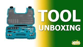 Makita B-65573 23pcs  38″ Dr  Rachet & Socket Wrench Set Quick Unboxing