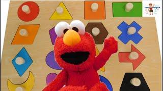 Elmo Shapes & Colors, Sesame Street Educational Preschool Shapes & Color Video, Kindergarten Shapes