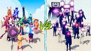 BOSS UNITS TEAM vs TITAN TVMAN TEAM - Totally Accurate Battle Simulator TABS