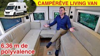 Campérêve Living Van (6,36 m) sur Fiat Ducato L4H3 : espace et polyvalence pour 4 personnes