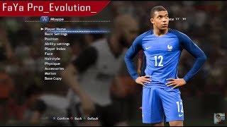 PES 2013 || NEW FACE || MBAPPE - 2017 - 2018  || By - FaYa Pro_Evolution_