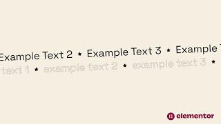 How to create Text Marquee / Scrolling effect using Elementor (No-code)