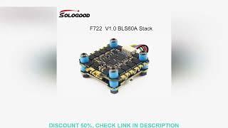 SoloGood F722 Stack ICM42688P F722 Flight Controller BLHELI_S 60A 4in1 ESC 30.5X30.5mm 2-6S for FPV