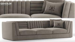 №124. Моделирование дивана "Relief sofa" в 3d max и marvelous designer