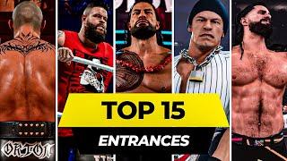 TOP 15 ENTRANCES IN WWE 2K23 | PS5 (4K HDR/60FPS)